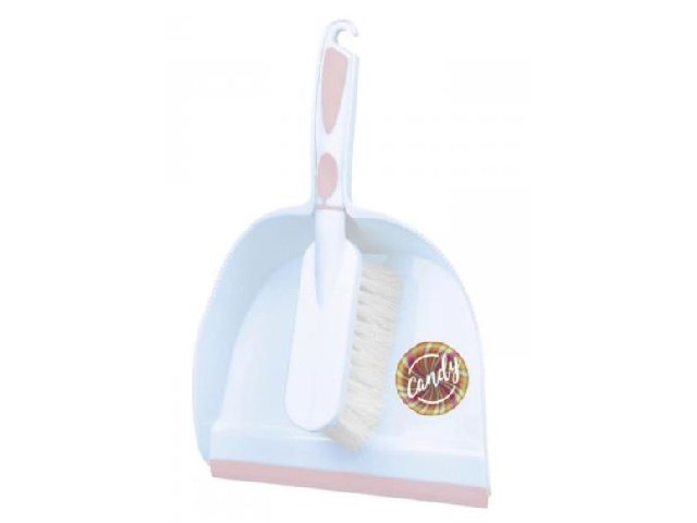 Набор щетка-сметка с совком Candy, голубая мята